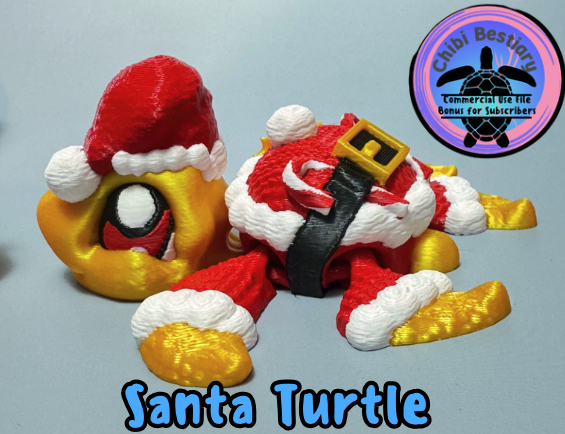 Santa Turtle Flexi (Commercial Use)